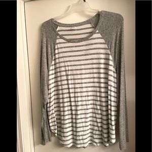 Old Navy Striped Baseball Sweater